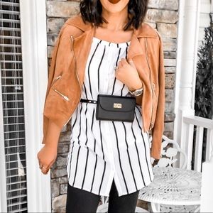 Pretty Striped Off the Shoulder Top/dress